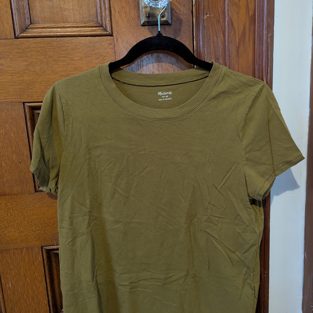 Madewell Sage Green Crew Neck Tee